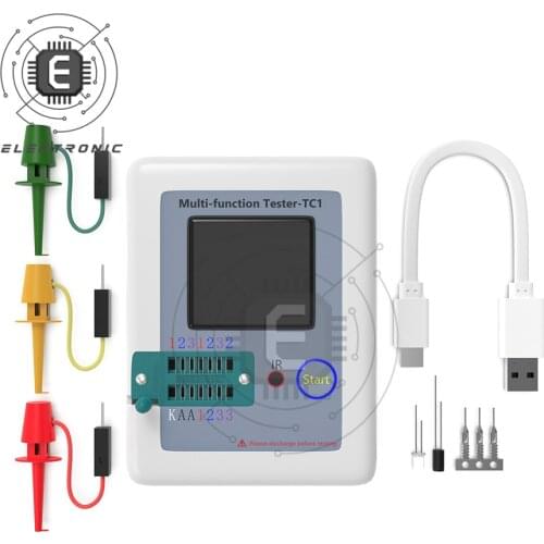 LCR-TC1 3.5inch Colorful Display Multifunctional TFT Backlight Transistor Tester Multimeter Capacitor Resistor