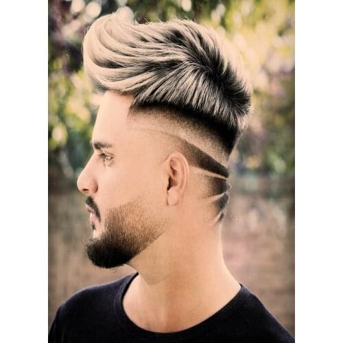 Hair Style Design Vintage Brown Kraft Paper Mens Oil Head Carving Hairstyle Posters Wall Art Painting Barber Shop Decoration