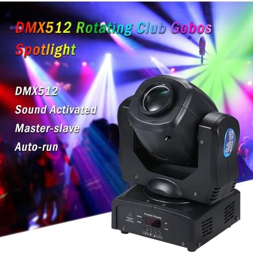 120W LEDs Moving heads Stage Light 9/15CH Rotating Spotlight 16 Colors DMX512 sound party lights Auto-run for DJ Disco Party