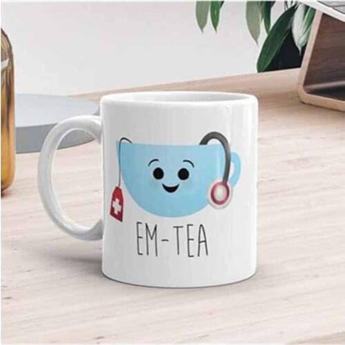 Funny Mug - Emergency Medical Technician Gift Teacup Tea Cup Mugs Gifts Medic Ambulance Doctor Paramedic ,11oz Ceramic Coffee