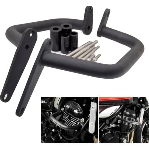 Engine Bumper Guard Crash Bar For Kawasaki Z900RS 2017 2018 Black Silver