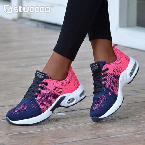 2021 Shoes for Women Sneakers Platform Shoes Air Mesh Running Shoes Flats Plus Size Sports Shoes Casual Loafers Chaussure Femme
