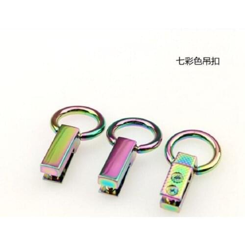 10pcs/lot Luggage Handbag Hardware Accessories Bag Shoulder Strap Color Side Loop Chain Hanging Chain Buckle Handle