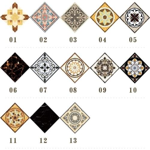 20pcs Self-Adhesion Waterproof Wear Resistant Diagonal Wall Sticker Living Room 3D PVC Ceramic Tile Decorative Sticker Art Mural