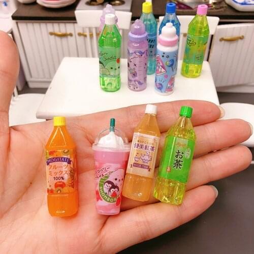 5pcs Dollhouse Re-ment Miniature Candy Colors Fruit Drinks for blyth,ob11,bjd 1/6 doll Kitchen Decor toys