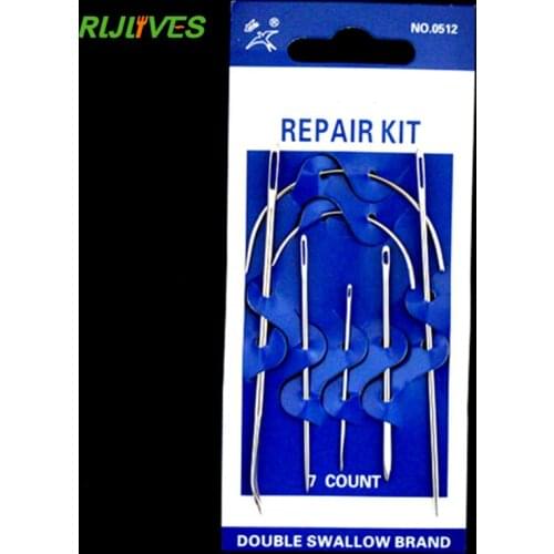 7Pcs/Set Stainless Steel Curves Sewing Needles Sewing Pins Set Different Sizes For Carpet Leather Canvas Home DIY Crafts