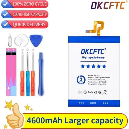 OKCFTC BL-T35 4600mAh Battery For LG Google 2 Pixel 2 XL Batteries High-capacity brand replacement battery