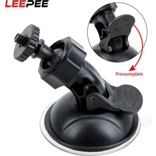 LEEPEE Car DVR Holder DV GPS Camera Stand Holder Mini Suction Cup Mount Tripod Holder Car Mount Holder Mobile