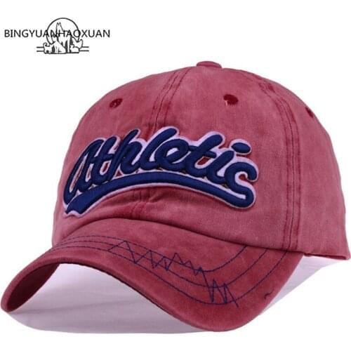 BINGYUANHAOXUAN Washed Denim Baseball Cap Snapback Hats Autumn Summer Hat for Men Women Caps Cap Hats Letter Embroidery Gorras
