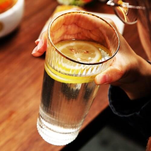 Champagne Beer Water Drinking Glass Reusable Tea Water Drinking Tea Glasses Beer Whisky Chavenas De Cafe Cup Glass QJJ60BLB