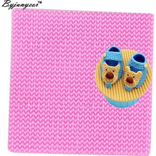 Byjunyeor M480 Texture wool UV Resin Silicone Mold Fondant Chocolate Candy Lollipop Crystal Epoxy Soft Clay Bake Tool