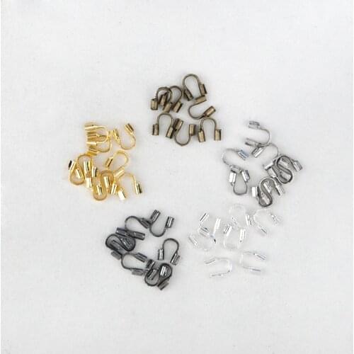 DoreenBeads Copper Wire Guardian Protectors Arched Metal DIY Making Earrings Necklace Handmade Jewelry Finding 5mm x5mm, 200 PCs