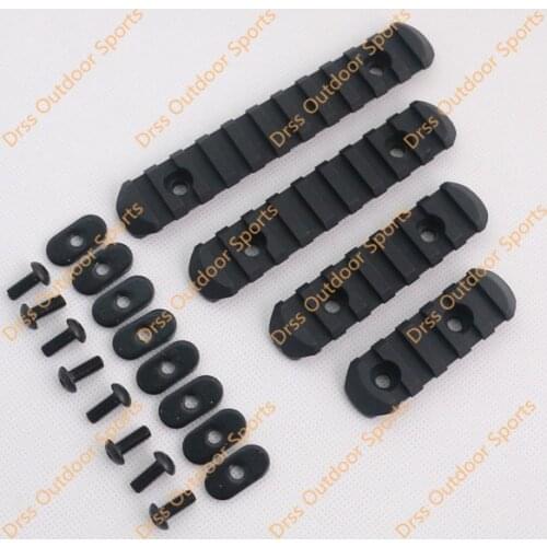 Drss Good Quality 4-Piece Rail Set For MP PTS M-O-E Handguard Black(DS3520A)