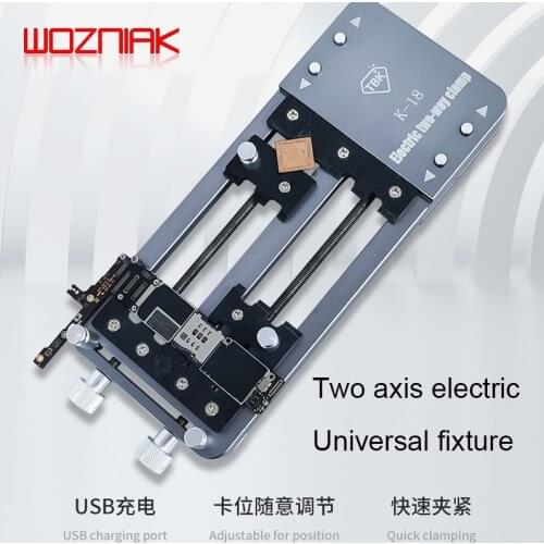 TBK K k-18 Electric Universal BGA Mainboard CHIP IC Fixture for iphone Android Mobile Phone PCB Biaxial Clamp Fast Fixation Tool