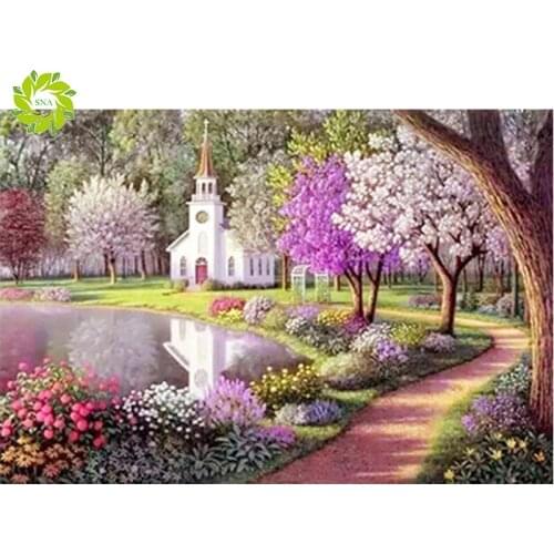 Photo Custom Diamond Painting Cross Stitch Full Round Picture of Rhinestone Scenery DIY Diamond Mosaic Diamond Embroidery Sale