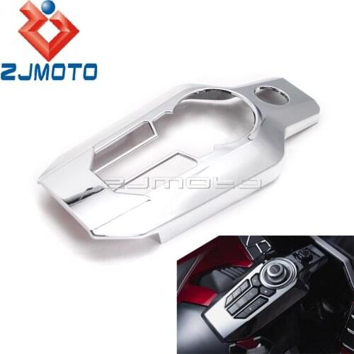 ABS Plastic Chrome Switch Panel Cover Motorcycle Center Console Switch Accent For Honda Goldwing GL1800 Tour DCT Airbag 2018-up