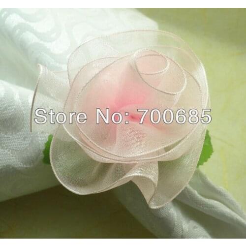 Napkin rings cheap silk flower, wholesale napkin holder