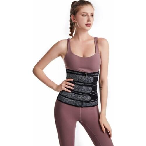 Waist Trainer Corset Belly Sheath Neoprene Sauna Sweat Belt Adjustable for Women Slim Girdle Compression Trimmer Workout Fitness