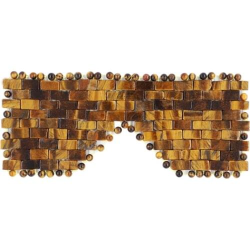 Natural Jade Eye Mask Face Skin Care Massage Tool Tiger Eye Stone Cold Therapy Sleeping Masks Eye Facial Relaxing Massager