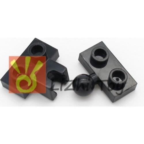 Moc 14704 14417 Plate Modified 1x2 with Small Tow Ball Socket on Side Building Bricks Block Compatible with All Brands Assembles