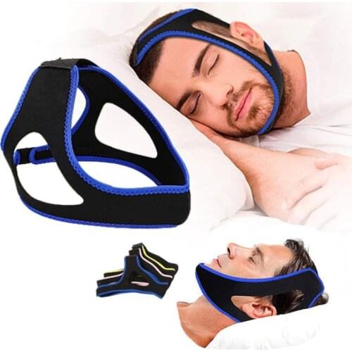 Neoprene Anti Snore Stop Snoring Chin Strap Belt Anti Apnea Jaw Solution Sleep Support Apnea Belt Sleeping Aid Care Tools