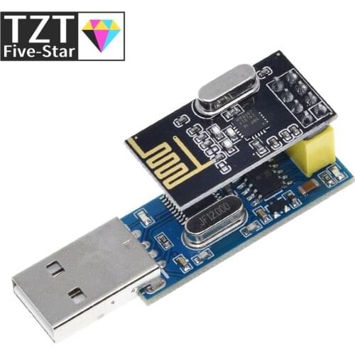 New CH340T USB to Serial Port Adapter Board + 2.4G NRF24L01+ Wireless Module For Arduino