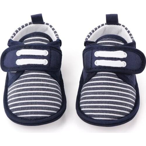 Spring & Autumn New Striped First Walkers Shoes Cotton Sneakers Canvas Childrens Shoes Toddler Shoes Baby Boys Girl Casual