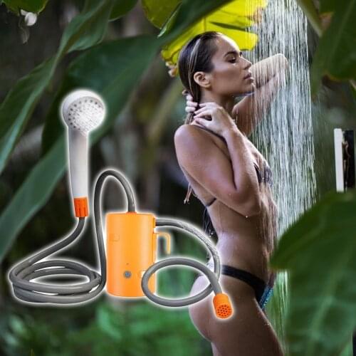 Portable Electric Shower Rechargeable Bathing Pump for Outdoor Sport Travel Caravan Van Car Camping Shower dropship Tool