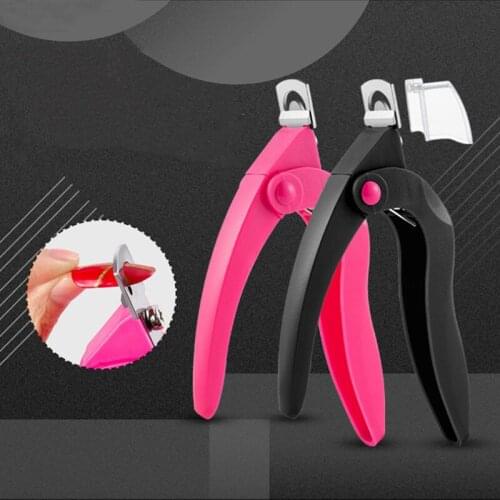 Professional Nail Art Clipper Special type U word False Tips Edge Cutters Manicure Colorful Stainless Steel Nail Art Tools