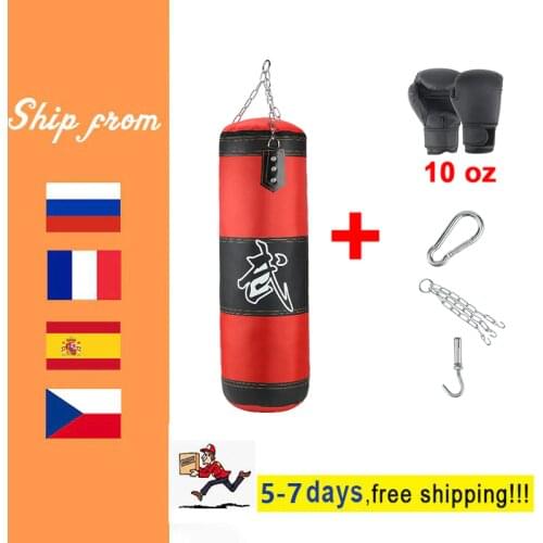 Professional Boxing Punching Bag Training Fitness With Hanging Kick Sandbag adults Gym Exercise empty-Heavy boxing bag