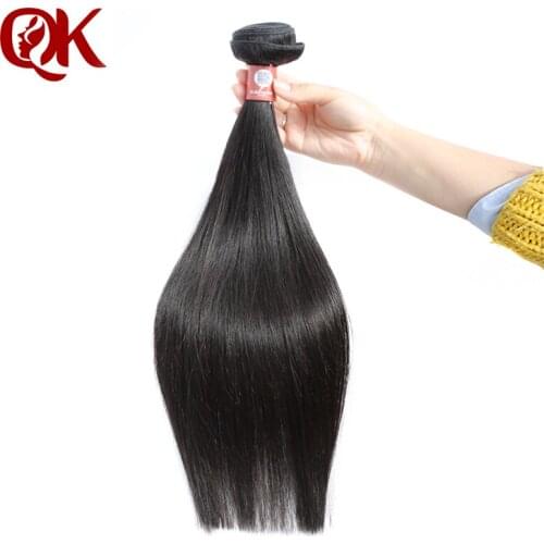 QueenKing Hair Peruvian Remy Hair Silky Straight Natural Color Human Hair Weave Bundles Hair Weaving 10-30 Inch Free Shipping