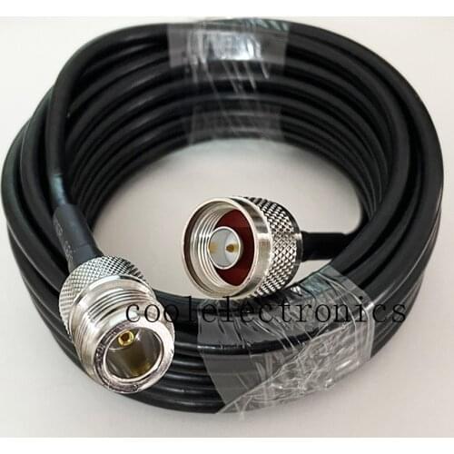 RG58 50-3 N male Plug to N Female Jack RF Connector Coax Coaxial Pigtail Cable Wifi Antenna 50cm 1/2/3/5/10/15/20/30m