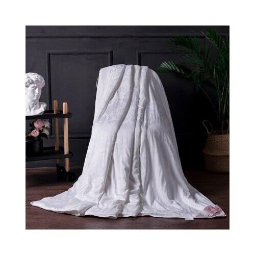 Luxury Modal silk comforter blanket 180*220cm quilt Sheets gift bedspread duvet cover summer winter large handmade bed cover