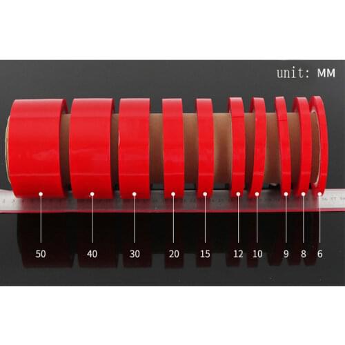 300mm Width 5/8/10/12/15/18/20MM Strong Clear Permanent Double Sided Super Sticky Tape Roll For Vehicle Car Truck Decor