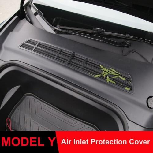 For Tesla Model Y 2021 Insect-proof Net Front Cover Air-conditioning Intake Grille Clean Air Inlet Protective Cover Accessories