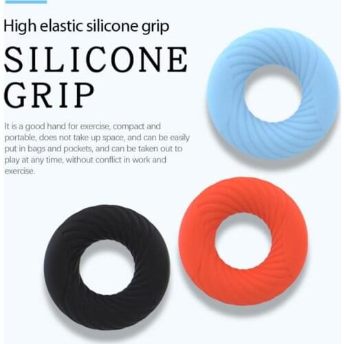 Silicone Environmental O-shaped Grip Strength Device Silicone Round Decompression Vent Finger Training Exercise