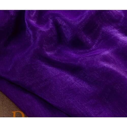 3 meter 150cm 59" width dark purple crinkle shot-silk chiffon crepe fabric dress dance skirts screen material MM174