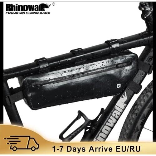 Rhinowalk 2.5L Bike Bicycle Cycling Bag Front Tube Frame Phone Waterproof Bicycle Bags Triangle Frame Holder Bycicle Accessories