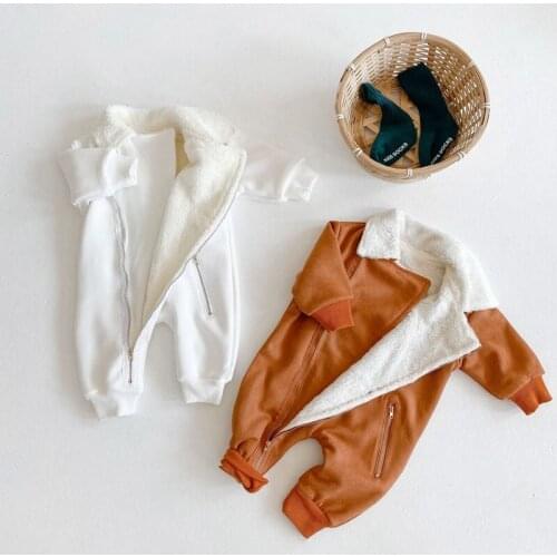 Winter Baby Romper Newborn Infant Boy Girls Casual Clothes Overalls 0-24M Kids Girl Boy Rompers Warm High Quality Baby Outfits