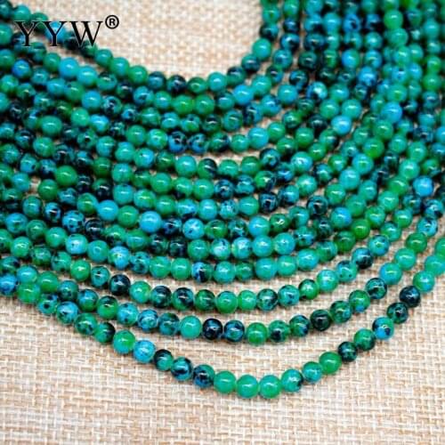 Green Lapis Lazuli Phenix Loose Round Beads 4mm 6mm 8mm 10mm 12mm 14mm 16mm 18mm For Jewelry Making Handmade Diy