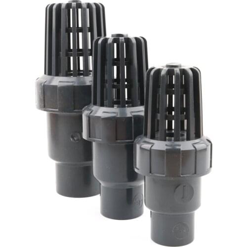 1pc 20 25 32 40 50mm PVC Check Valve Bottom Valve Pump Water Filter Aquarium Tank PVC Pipe Adapter