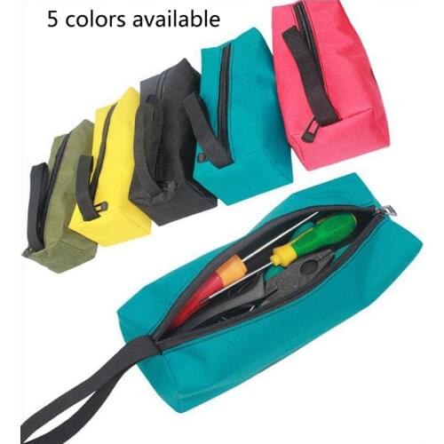 1PC Multi-color Storage Tools Bag Utility Bag Oxford Canvas Waterproof Multifunctional For Small Metal Part With Carrying Handle