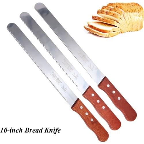 10 inch Bread Cake Knife Toast Cutter Spatula Pastry Cream Knife Blade Birthday Cake Tools Baking Tools