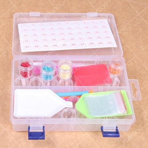 28 bottle Dismountable Diamond Embroidery Accessories Diamond Painting Boxes Cross Stitch Cases Storage Organizer Home Storage