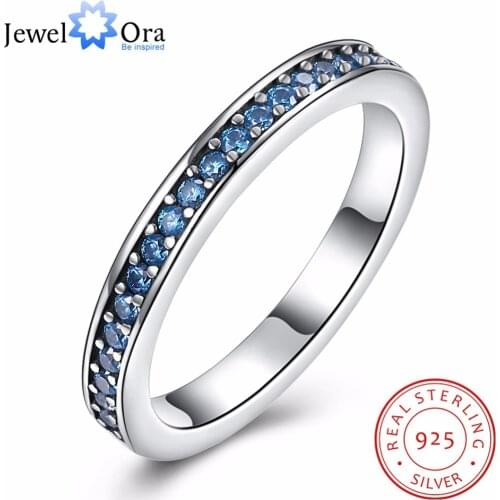 3 Colors Options Round Row Of Cubic Zirconia Accessorise Wedding Rings For Womens Fashion Jewelry (JewelOra RI103327)