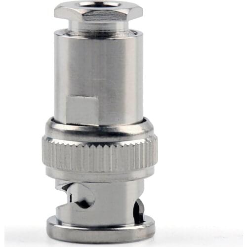 Artudatech 1Pcs/10Pcs Connector BNC Male Plug Clamp RG58 RG142 LMR195 RG400 Cable Straight Jack Parts