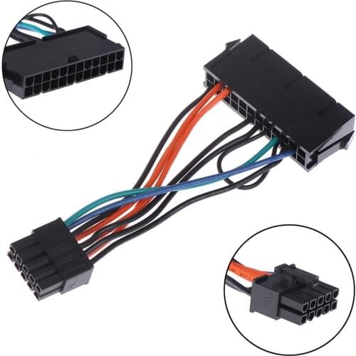 ATX 24-Pin Female to 10-Pin Male Adapter Power Supply Cable Cord for Lenovo 10PIN Motherboard