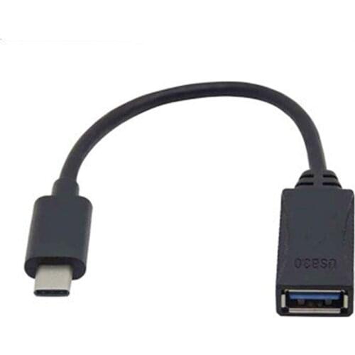 Black USB3.1 Data Cable OTG Line AF TO Type-c to USB 3.0 Female OTG Adapter