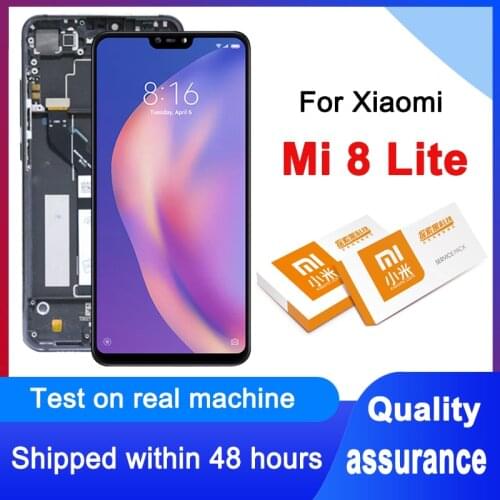 100% Tested 6.26'' Display Replacement For Xiaomi Mi 8 Lite LCD Touch Screen Digitizer Assembly For Xiaomi Mi8 Lite M1808D2TG