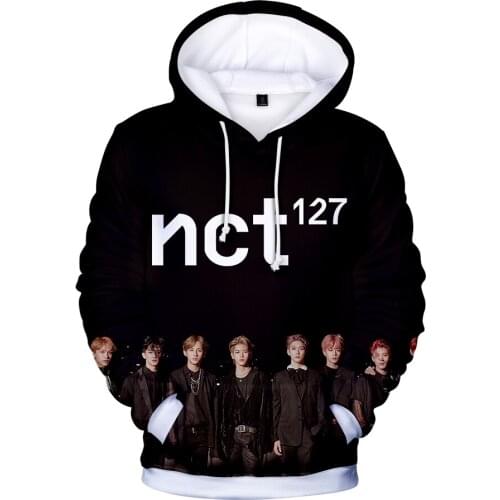 Kpop NCT 127 hoodies Women Men Harajuku Hip Hop 3d hoodie sweatshirt Team Member Print Jacket coat Streetwear clothes